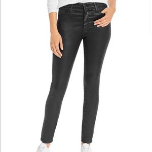 AG Leatherette high waisted Farrah skinny jean